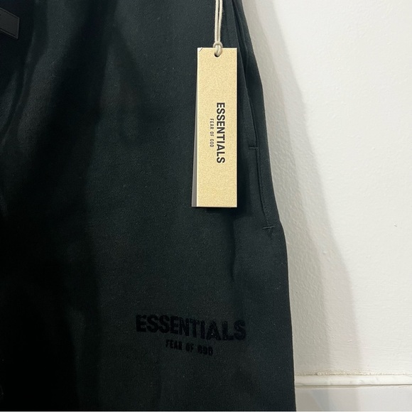 NWT Fear of God Essentials Hoodie & Sweatpants Set Plum Black Oversized Large - Picture 7 of 15